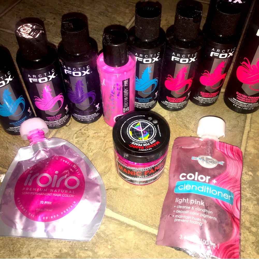 Huge high semi semi permanently hair color